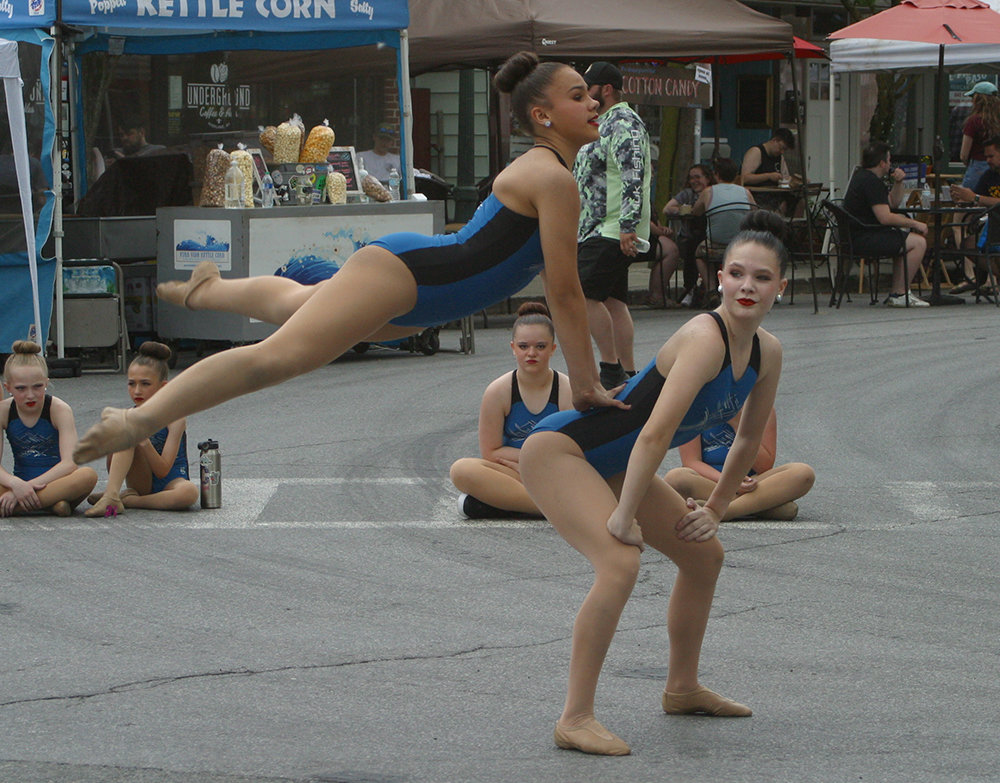 Gina Marie’z Dancers performed some magic in the street