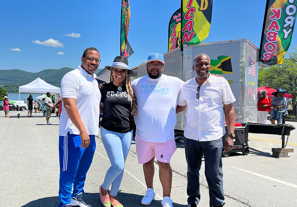 Mayor Torrance Harvey,  Sonya Grant, Ronnie Fisher and Councilman Anthony Grice thank all for coming to the first Food Truck Festival.