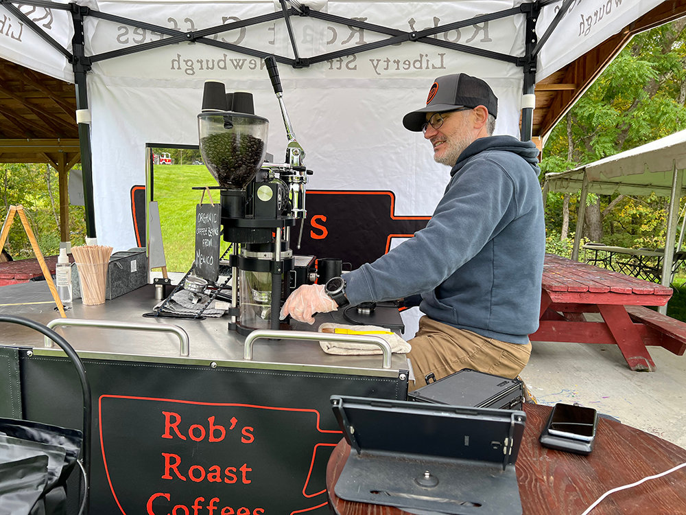 Rob’s Roast Coffees help Gardiner Day visitors get through the cold day.