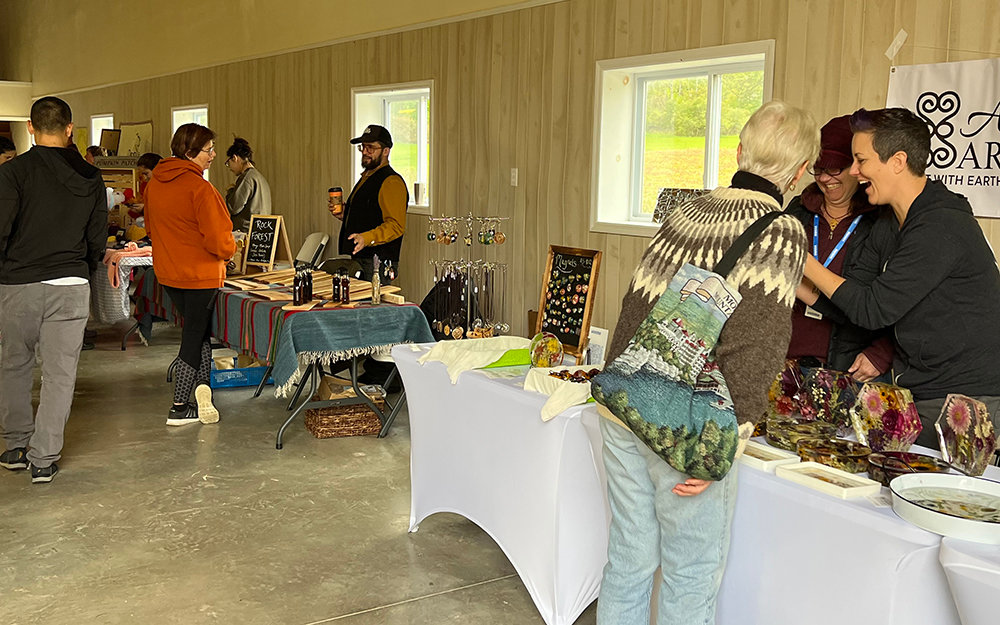 Residents browse the booths of all the vendors at Gardiner Day.