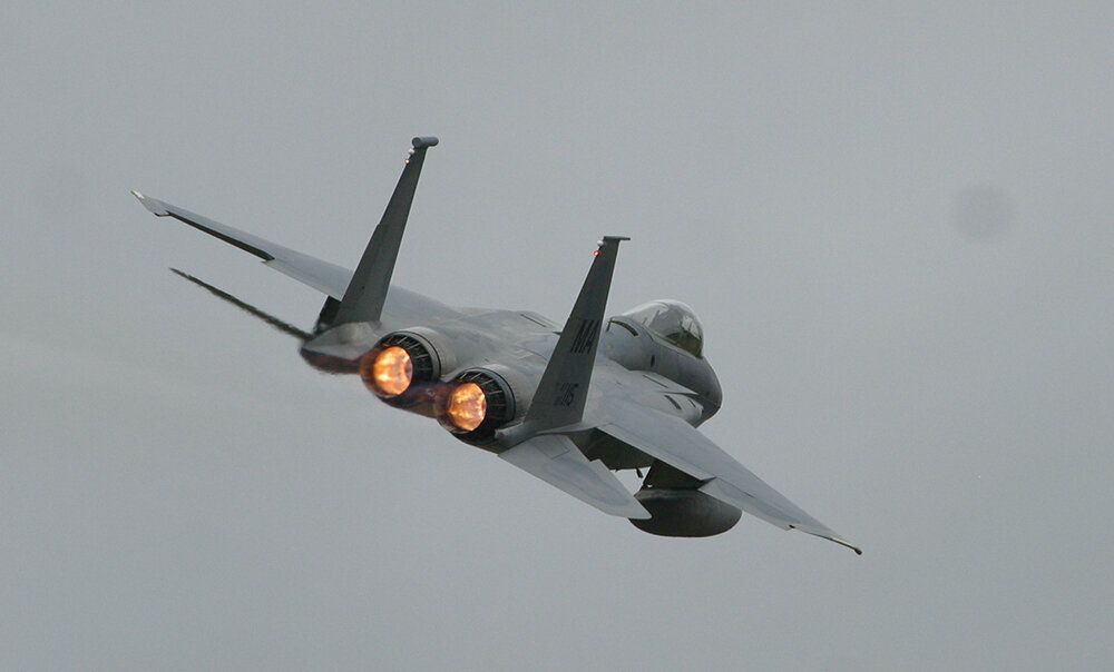 F-15 Eagle from the Mass ANG 104th Fighter Wing.