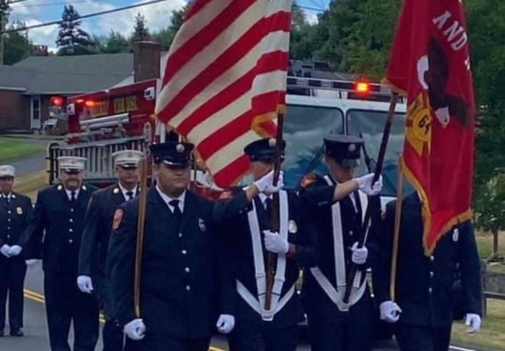 The Wallkill Fire Department Color Guard.