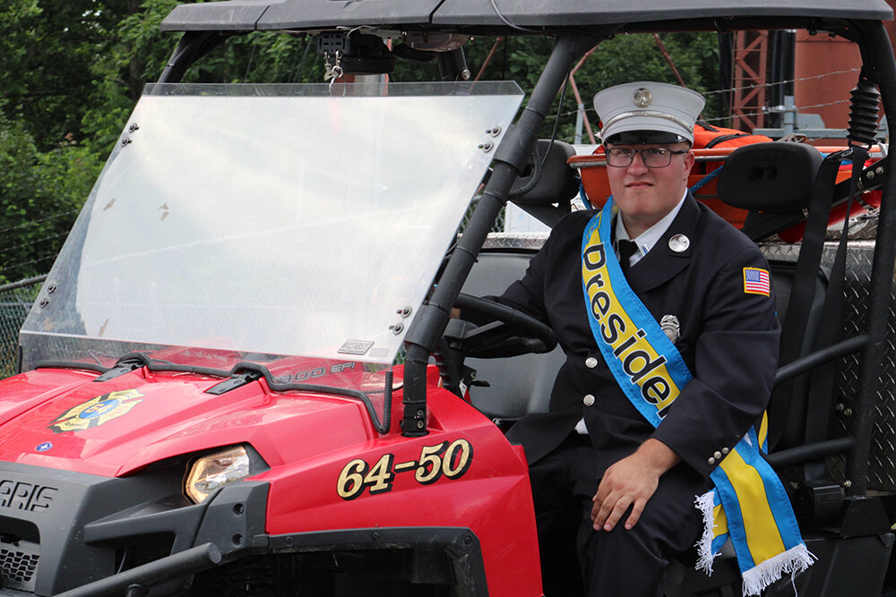 Lance Booth, President of the Ulster County Volunteer Firemen's Association.