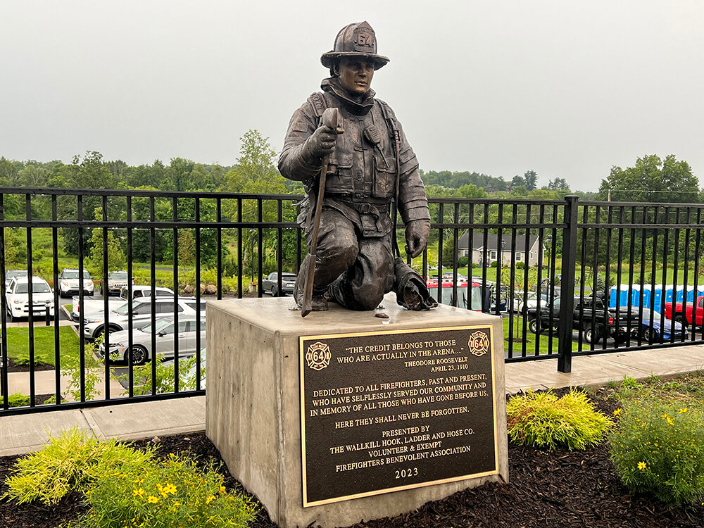 A memorial in honor of the present and past firefighters of the Wallkill Fire Department.