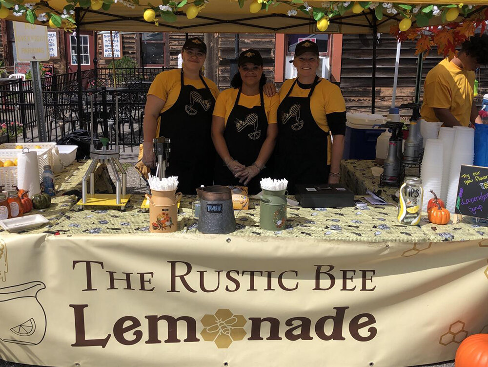 Members of The Rustic Bee Lemonade, who served honey and lemonade.