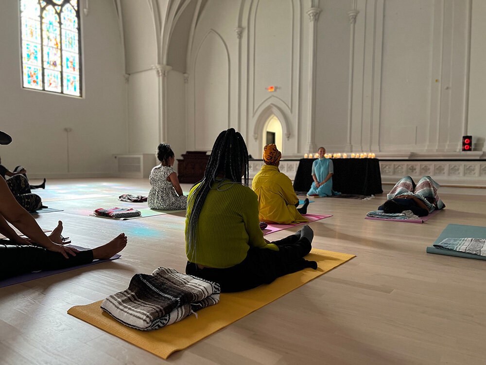 In conclusion of the celebration, members in attendance were invited to join in a reflective and calming meditation session.